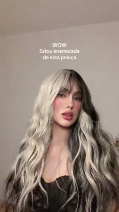 Two-Tone Wavy Wig Pose Showcase — illustrative cover