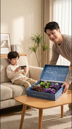 Building-Block Toy Blaster Box-to-Target Demo — illustrative cover