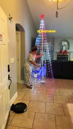 App-Controlled Cone Tree Night Demo — illustrative cover