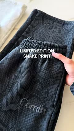 Three-Color Snake Print Sweatpants Flat Lay — illustrative cover