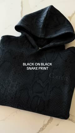 Black Snake-Print Hoodie Texture Reveal — illustrative cover